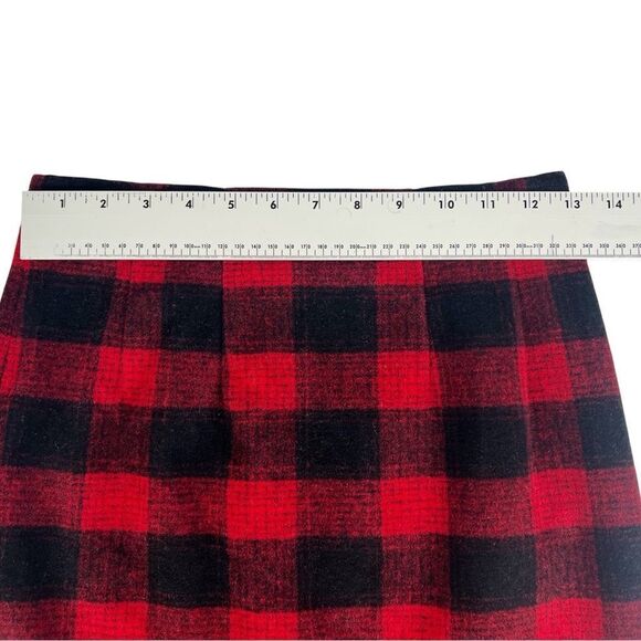 L’ecole Des Femmes Audrey Horne Red Plaid Pencil Skirt Size 0 - Picture 6 of 9